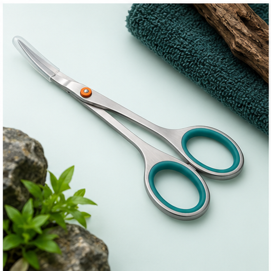 Curved Aquascaping Scissors — overview
